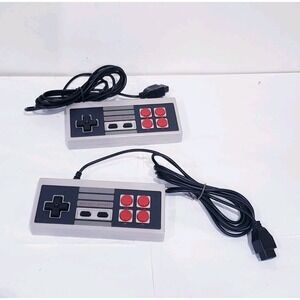 Lot Of 2 Controllers For Use With Nintendo NES Console - Tested & Working